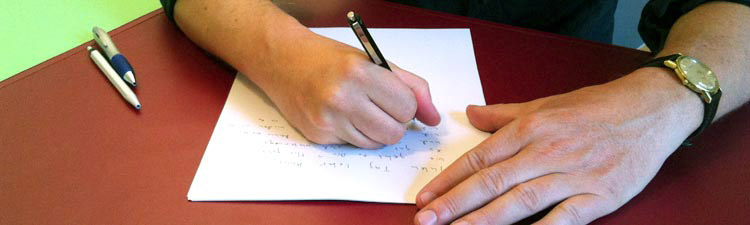 schreibende Hand - Kurse
